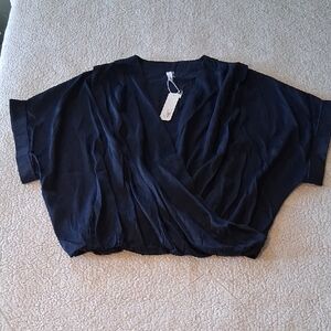 New Glamlos Angeles Navy Women's Blouse Large